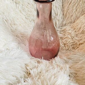 Elegant Pink Glass Vase